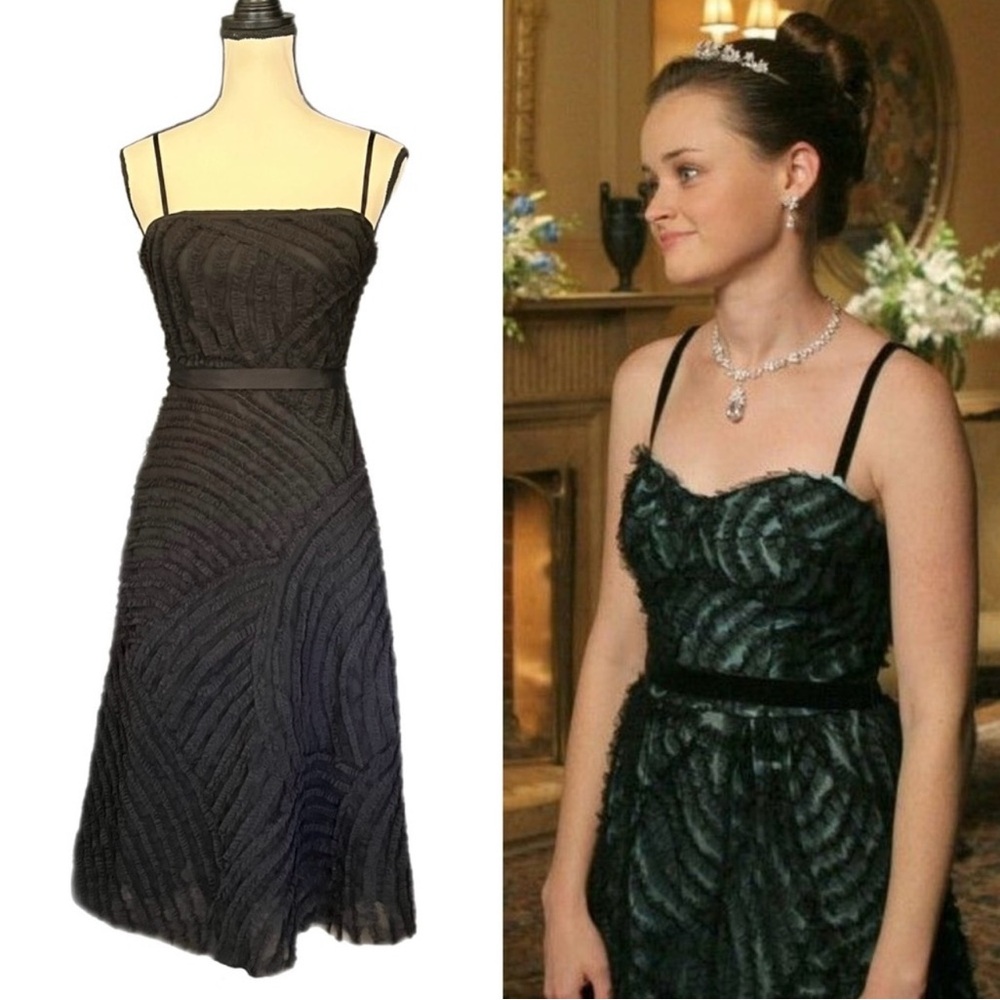 Vintage BCBGMAXAZRIA Sheer Mesh Tulle Dress Similar to Rory Gilmore Girls